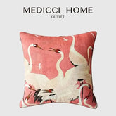 Medici Home Inspired Crane Decorative Cushion Cover for Elegant Decor - Himpall